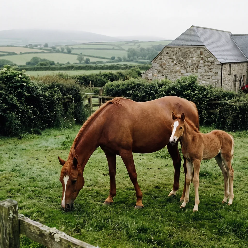 Élevage de chevaux au Écuries de la Grange, Eygurande