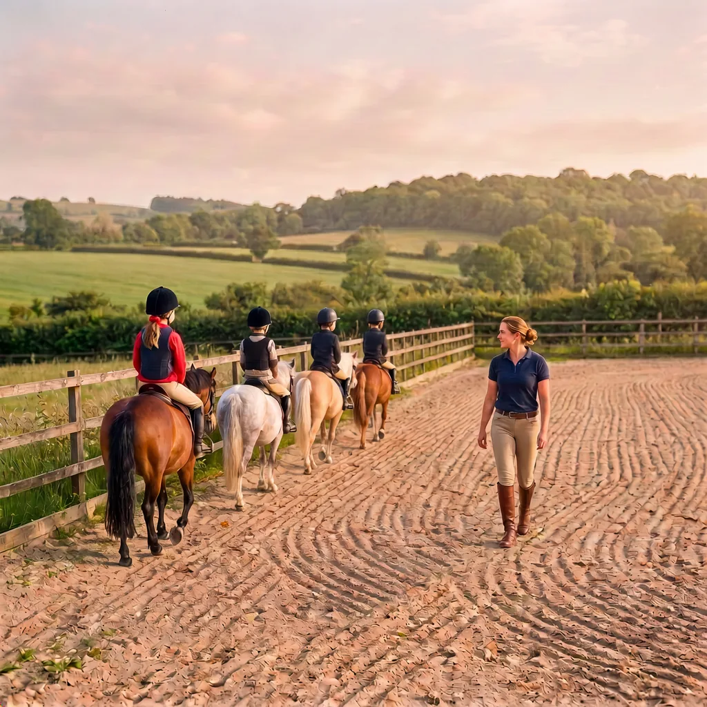 Cours de poney à Eygurande, Corrèze